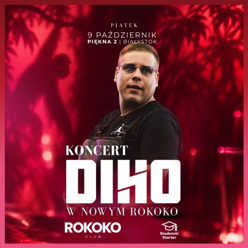 KONCERT DIHO W ROKOKO / NOWA LOKALIZACJA: UL. PIĘKNA 2 / 9.10