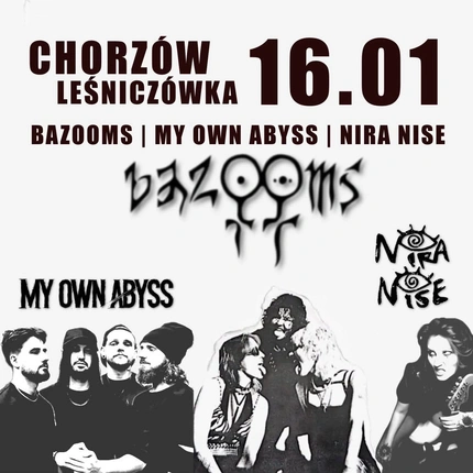 ŻEŃSKI SRACZ TOUR / CHORZÓW/ BAZOOMS + MY OWN ABYSS + NIRA NISE