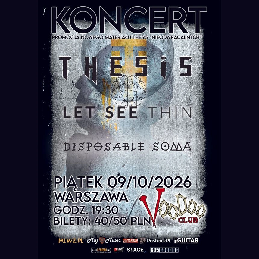 WWA | Koncert THESIS | LET SEE THIN | DISPOSABLE SOMA